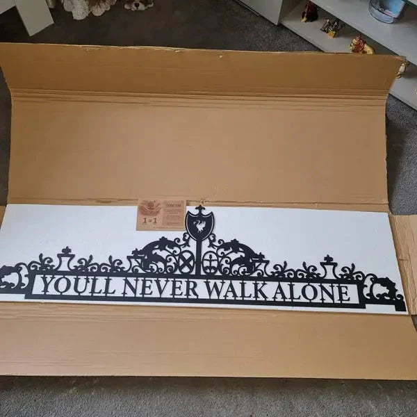 Liverpool Metal Wall Art – “You’ll Never Walk Alone”