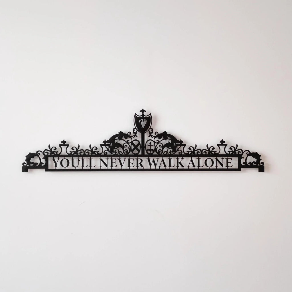 Liverpool Metal Wall Art – “You’ll Never Walk Alone”