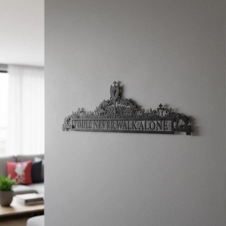 Liverpool Metal Wall Art – “You’ll Never Walk Alone”