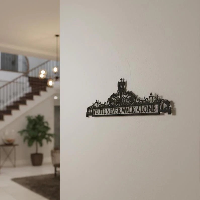 Liverpool Metal Wall Art – “You’ll Never Walk Alone”