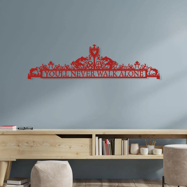 Liverpool Metal Wall Art – “You’ll Never Walk Alone”