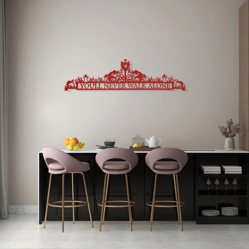Liverpool Metal Wall Art – “You’ll Never Walk Alone”