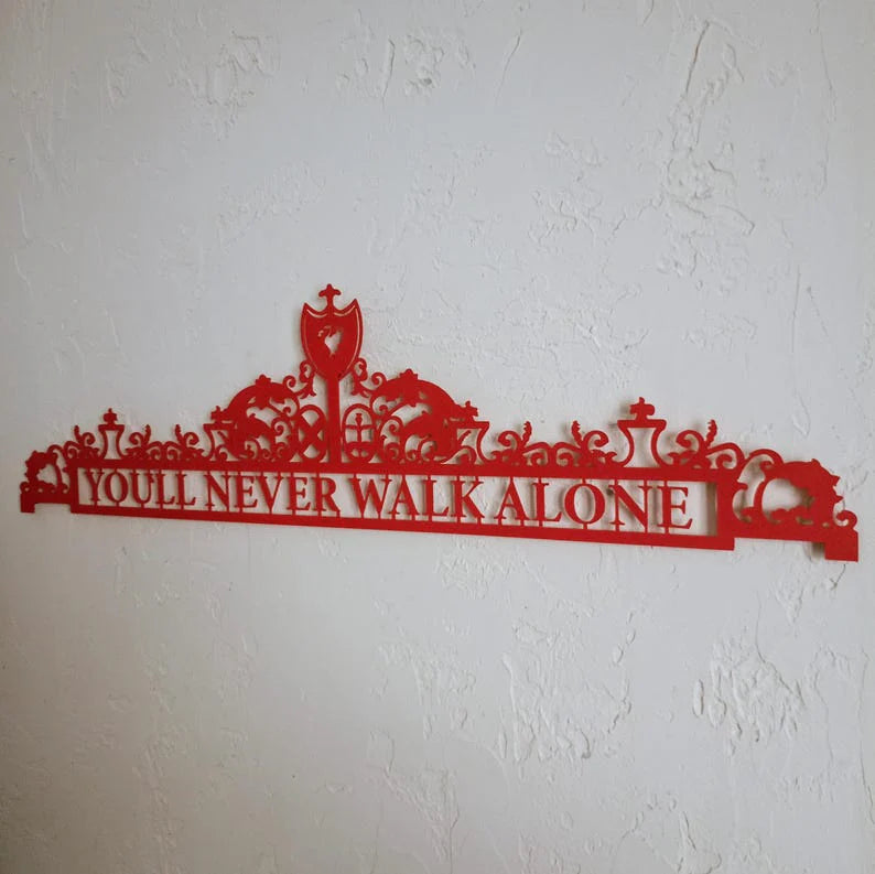 Liverpool Metal Wall Art – “You’ll Never Walk Alone”